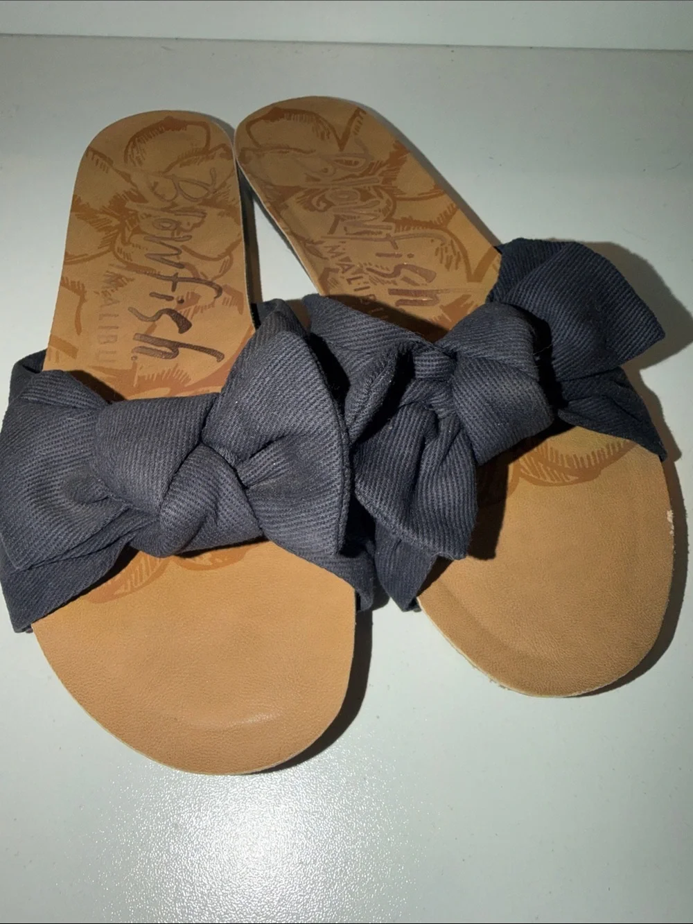 Knotted Slide Sandals in Black - Picture 4 of 4